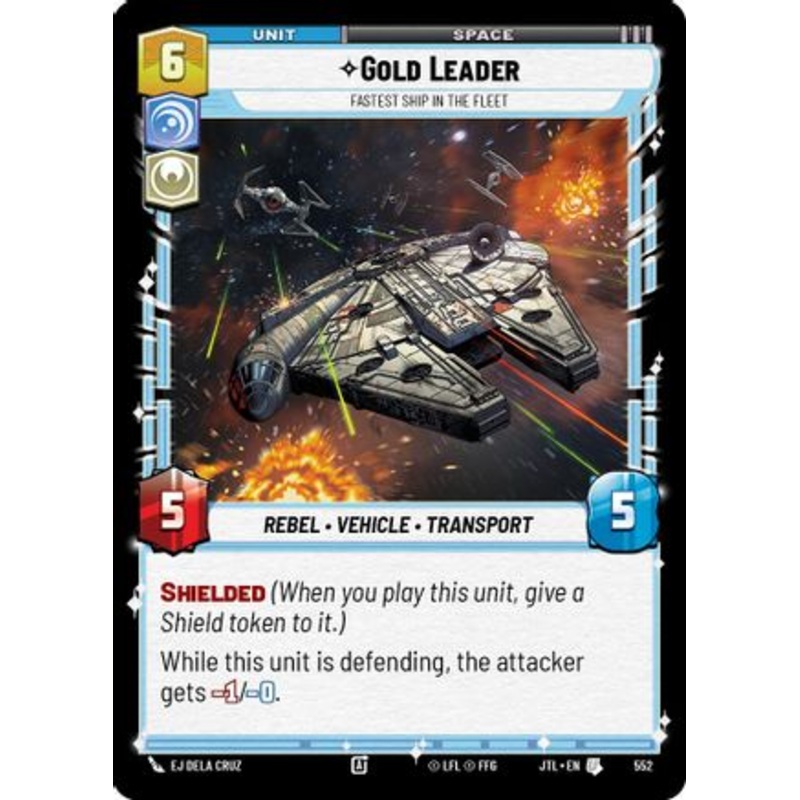 Gold Leader - Fastest Ship in the Fleet (Foil) (552) - Jump to Lightspeed Foil