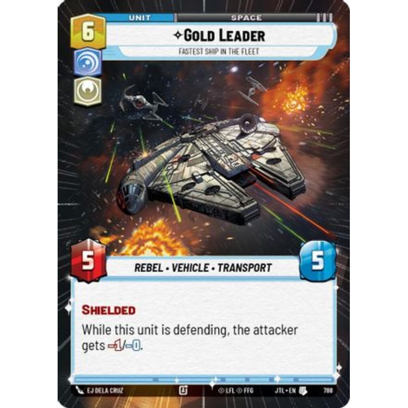 Gold Leader - Fastest Ship in the Fleet (Hyperspace Foil) (788) - Jump to Lightspeed Foil