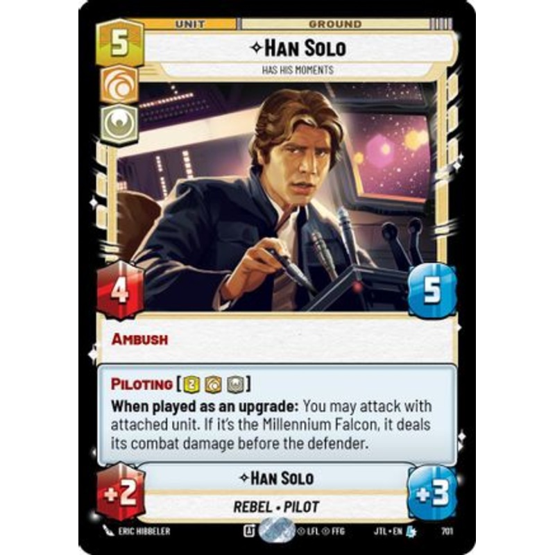 Han Solo - Has His Moments (Foil) (701) - Jump to Lightspeed Foil