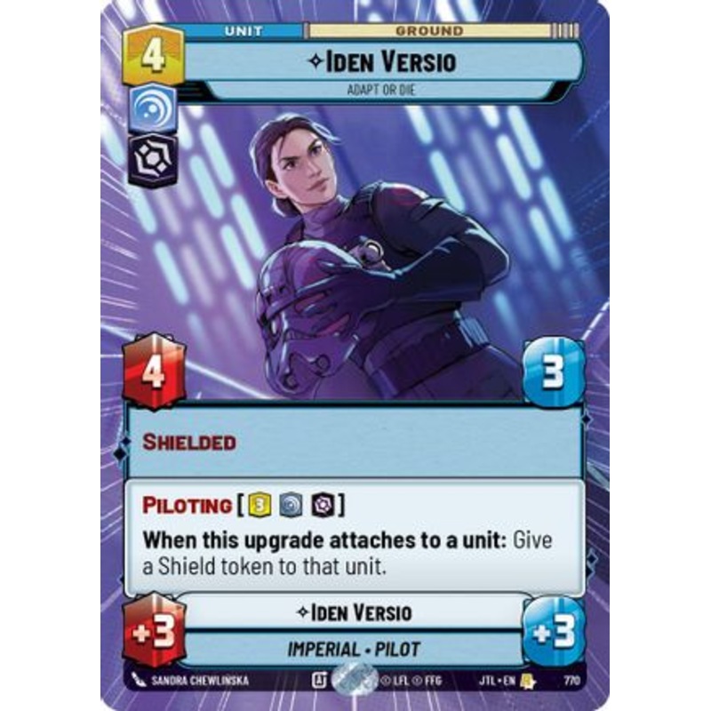Iden Versio - Adapt or Die (Hyperspace Foil) (770) - Jump to Lightspeed Foil