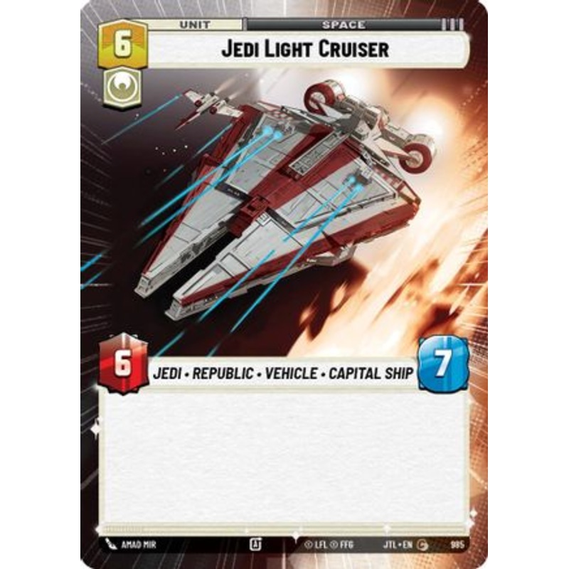 Jedi Light Cruiser (Hyperspace Foil) (985) - Jump to Lightspeed Foil