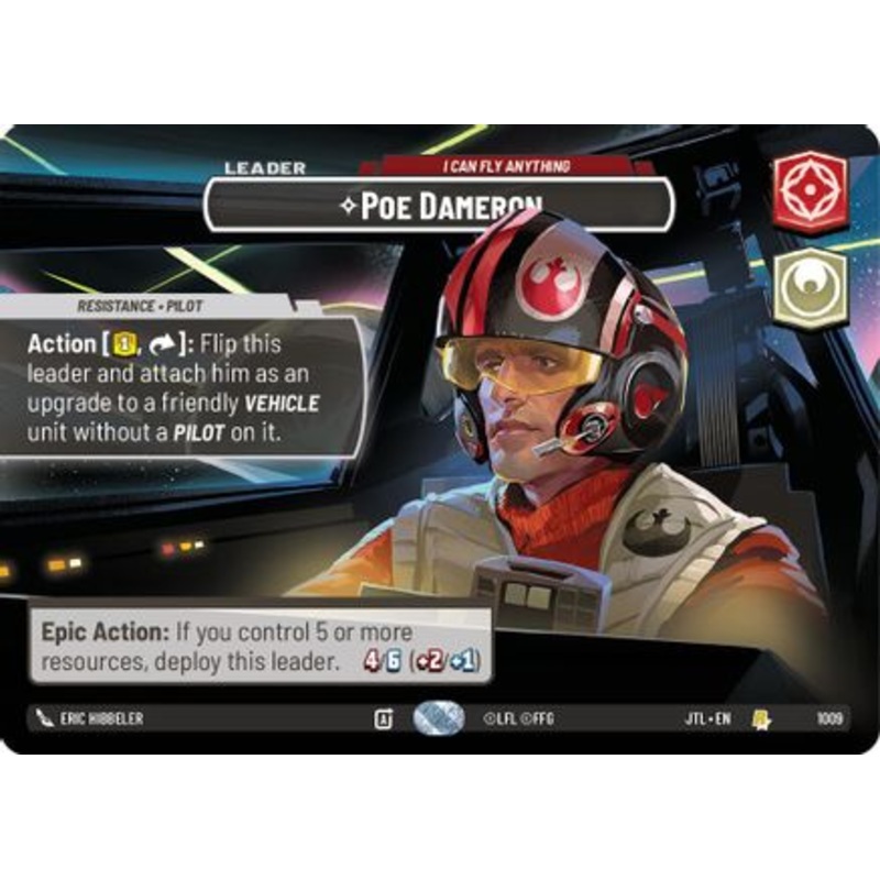 Poe Dameron - I Can Fly Anything (Showcase) (1009) - Jump to Lightspeed Foil