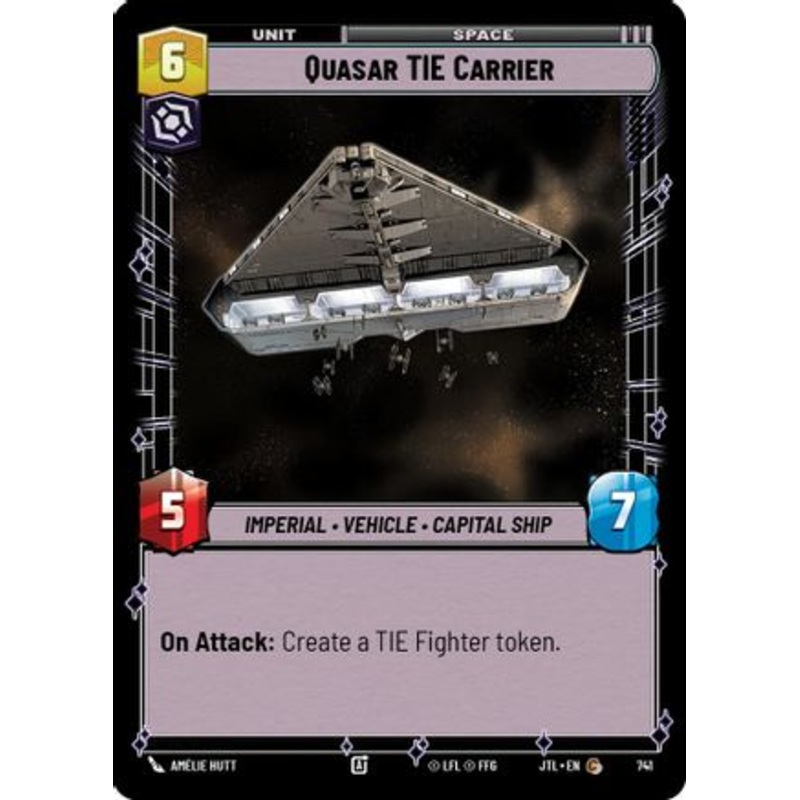 Quasar TIE Carrier (Foil) (741) - Jump to Lightspeed Foil
