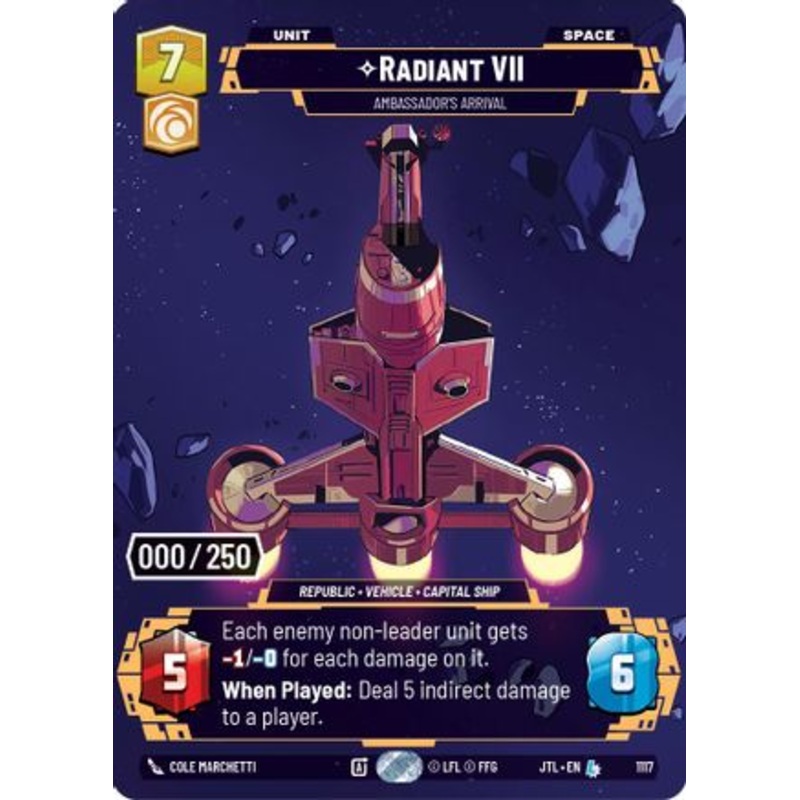 Radiant VII - Ambassadors' Arrival (Serialized) (1117) - Jump to Lightspeed Foil