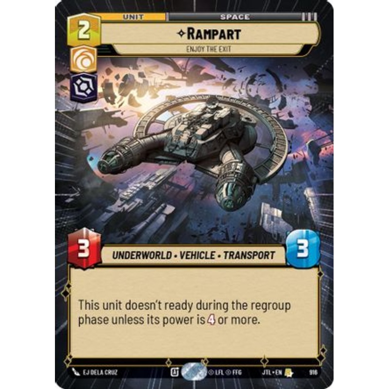 Rampart - Enjoy the Exit (Hyperspace Foil) (916) - Jump to Lightspeed Foil