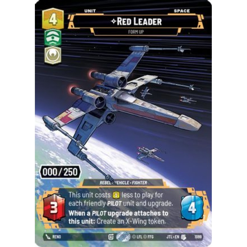 Red Leader - Form Up (Serialized) (1099) - Jump to Lightspeed Foil