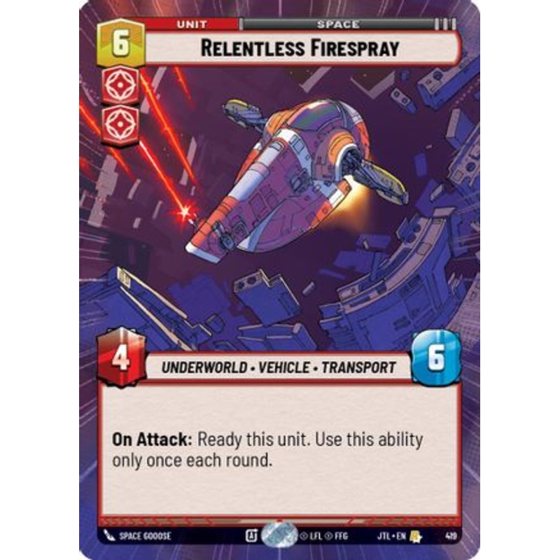 Relentless Firespray (Hyperspace) (419) - Jump to Lightspeed