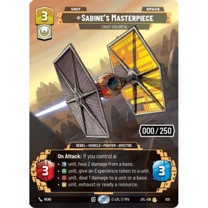 Sabine's Masterpiece - Crazy Colorful (Serialized) (1121) - Jump to Lightspeed Foil