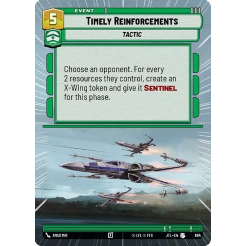 Timely Reinforcements (Hyperspace Foil) (864) - Jump to Lightspeed Foil