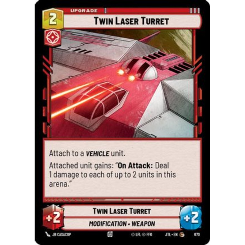 Twin Laser Turret (Foil) (670) - Jump to Lightspeed Foil
