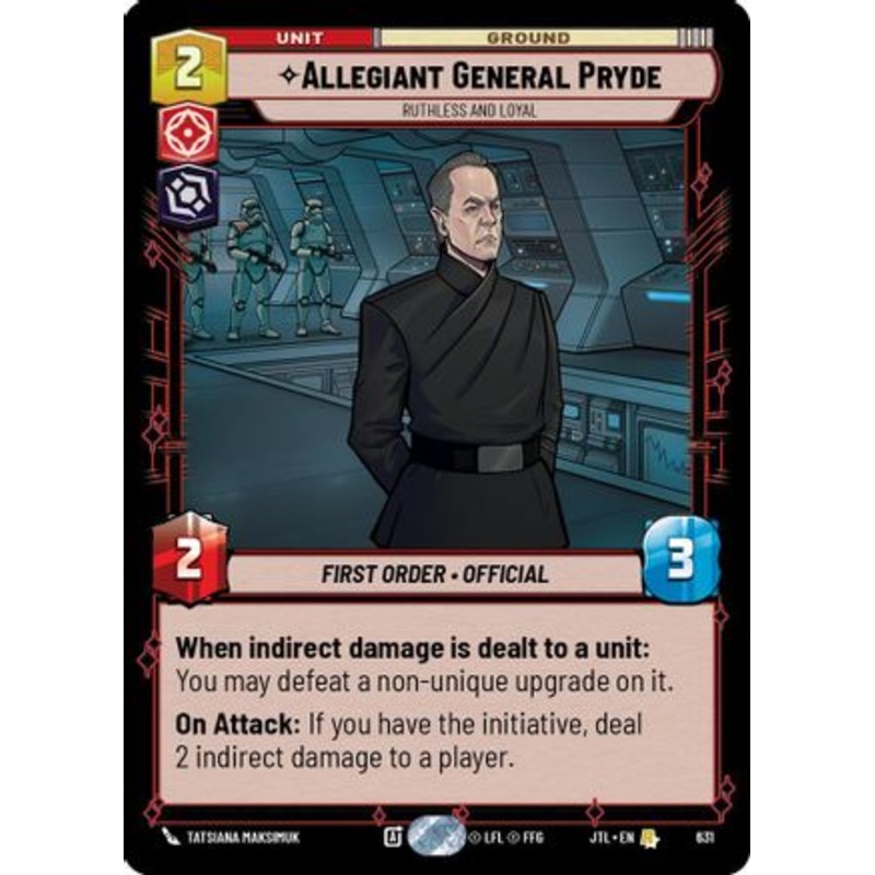 Allegiant General Pryde - Ruthless and Loyal (Foil) (631) - Jump to Lightspeed Foil