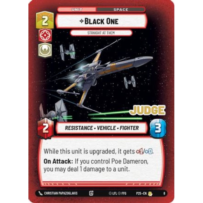 Black One - Straight At Them (8) - Judge Promos Foil