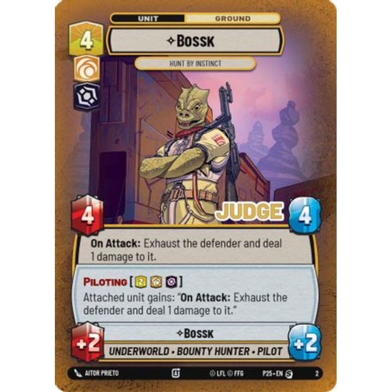 Bossk - Hunt By Instinct (2) - Judge Promos Foil