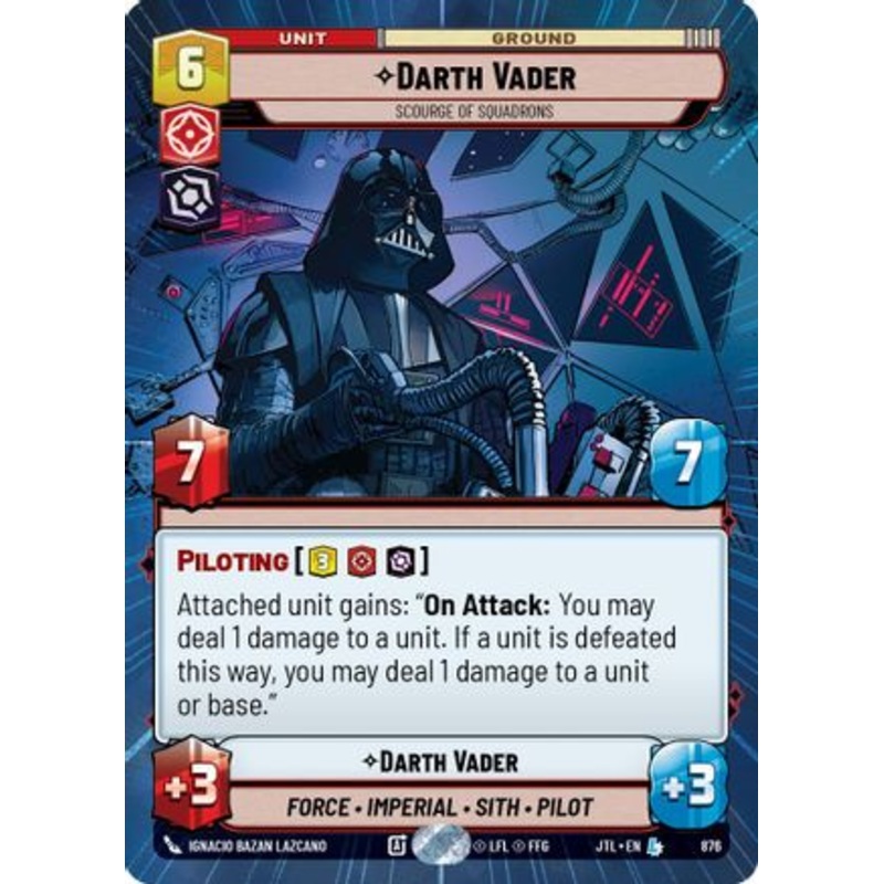 Darth Vader - Scourge of Squadrons (Hyperspace Foil) (876) - Jump to Lightspeed Foil