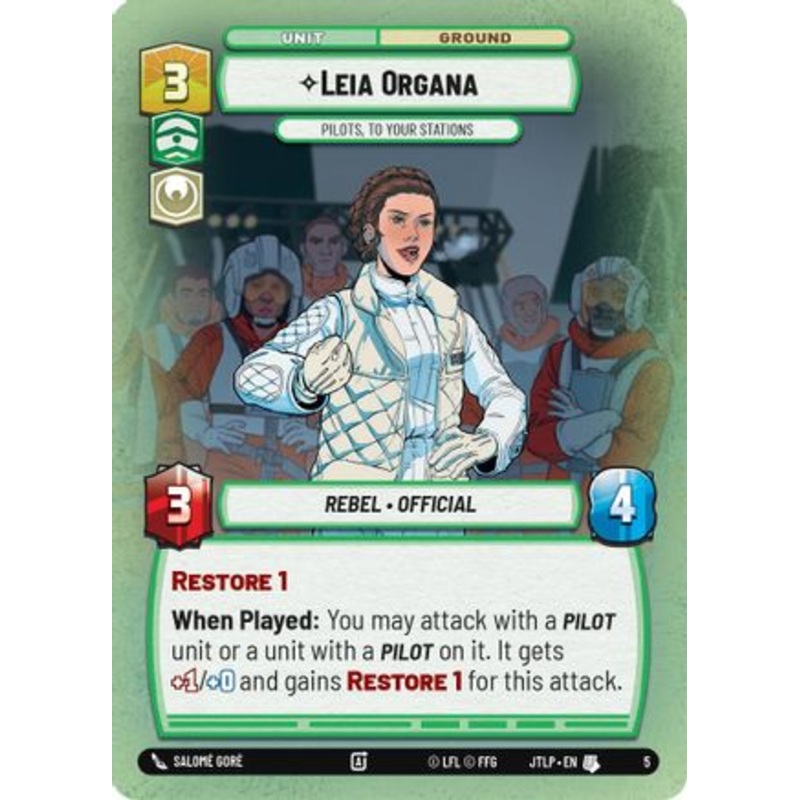 Leia Organa - Pilots, To Your Stations (5) - Jump to Lightspeed  Weekly Play Promos