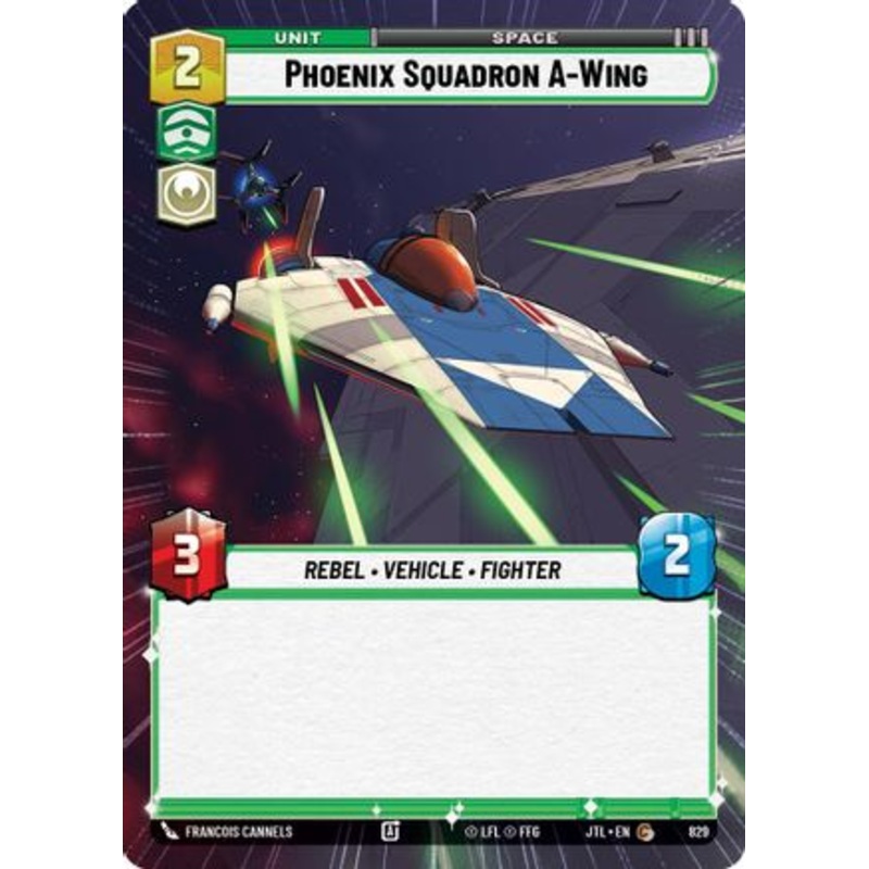 Phoenix Squadron A-Wing (Hyperspace Foil) (829) - Jump to Lightspeed Foil