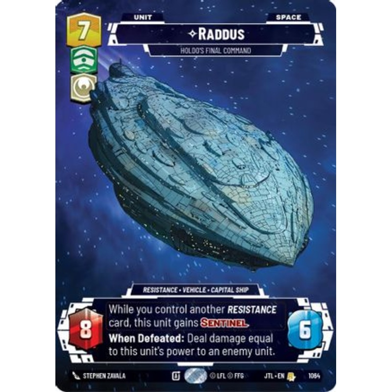 Raddus - Holdo's Final Command (Prestige Foil) (1064) - Jump to Lightspeed Foil