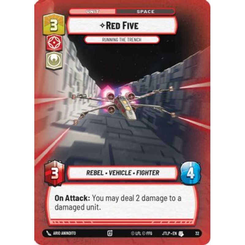 Red Five - Running the Trench (Foil) (32) - Jump to Lightspeed  Weekly Play Promos Foil