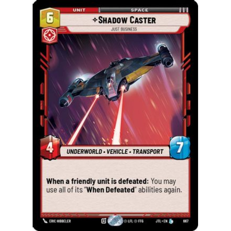 Shadow Caster - Just Business (Foil) (667) - Jump to Lightspeed Foil