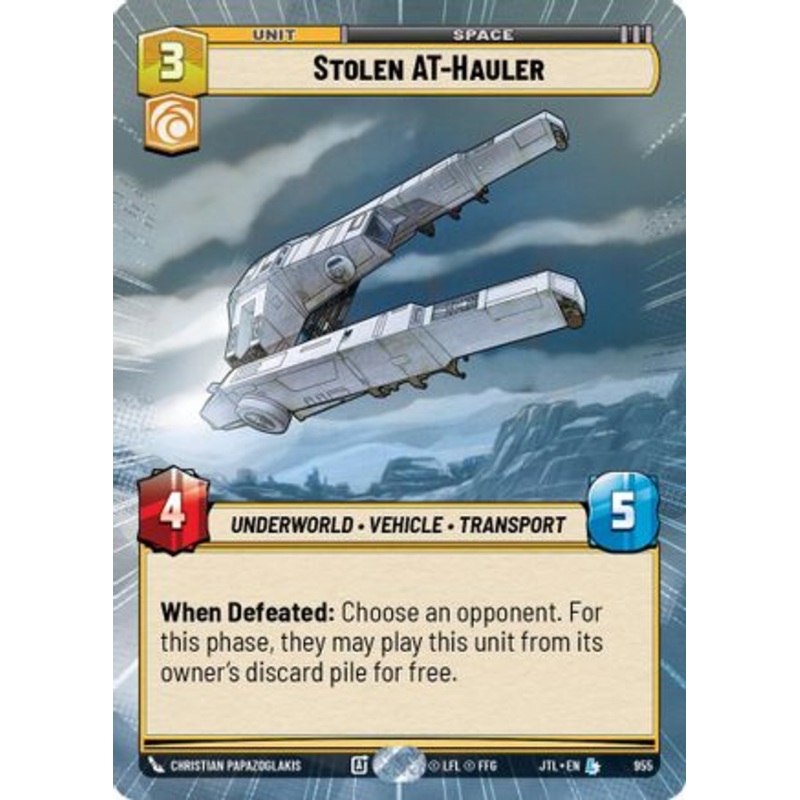 Stolen AT-Hauler (Hyperspace Foil) (955) - Jump to Lightspeed Foil