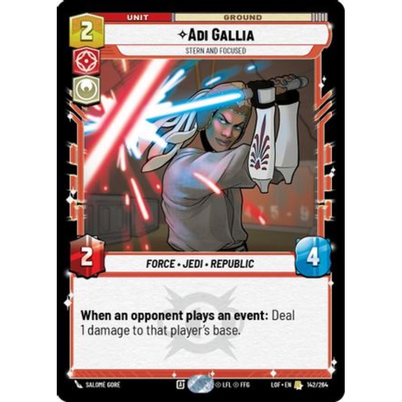 Adi Gallia - Stern and Focused (142/264) - Legends of the Force