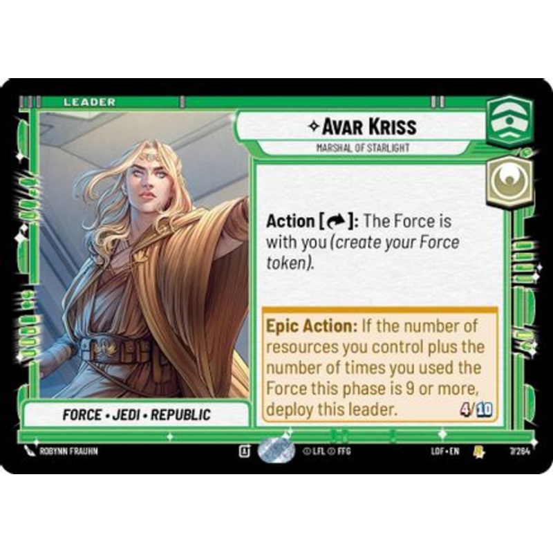 Avar Kriss - Marshal of Starlight (007/264) - Legends of the Force