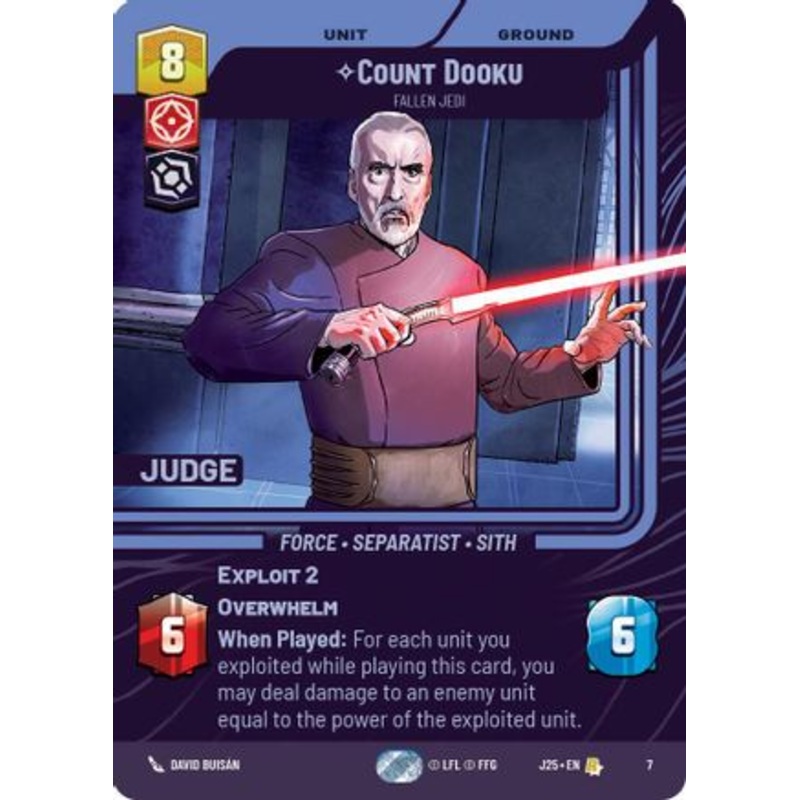 Count Dooku - Fallen Jedi (7) - Judge Promos Foil
