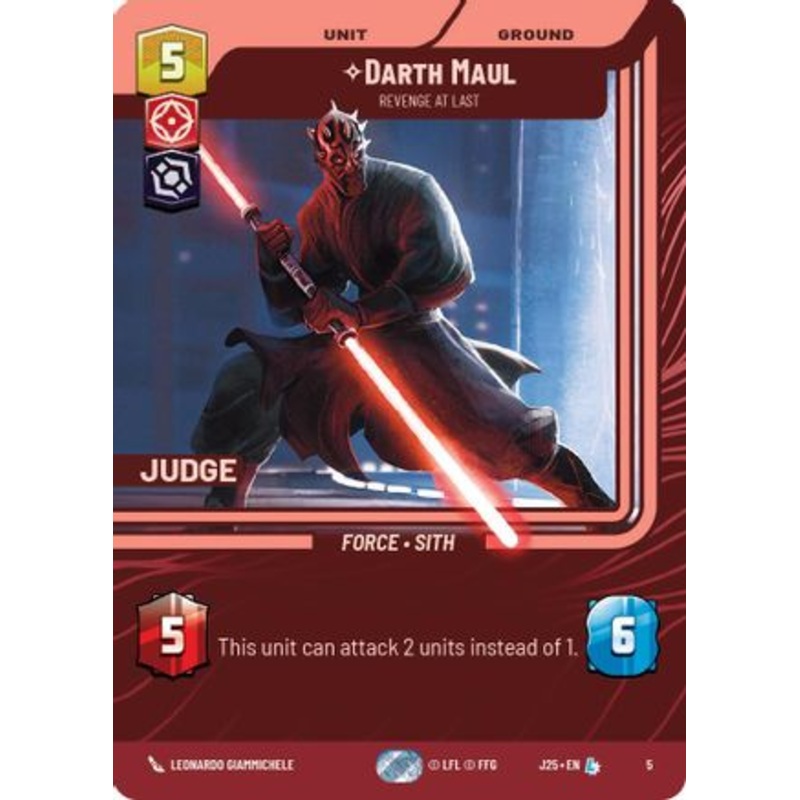 Darth Maul - Revenge at Last (5) - Judge Promos Foil