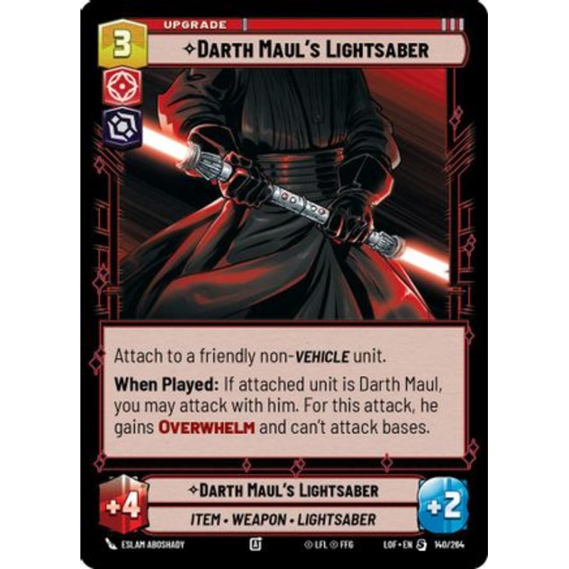 Darth Maul's Lightsaber (140/264) - Legends of the Force