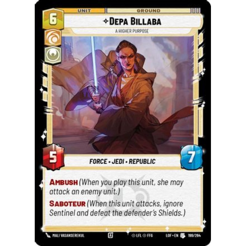 Depa Billaba - A Higher Purpose (199/264) - Legends of the Force