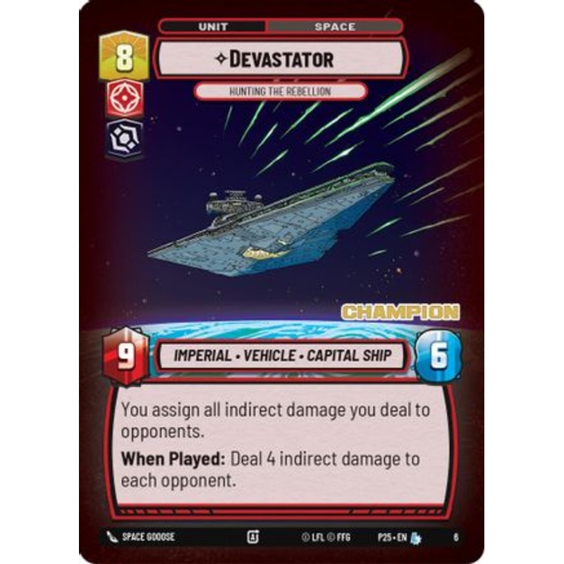 Devastator - Hunting the Rebellion (Champion) (6) - Organized Play Promos Foil