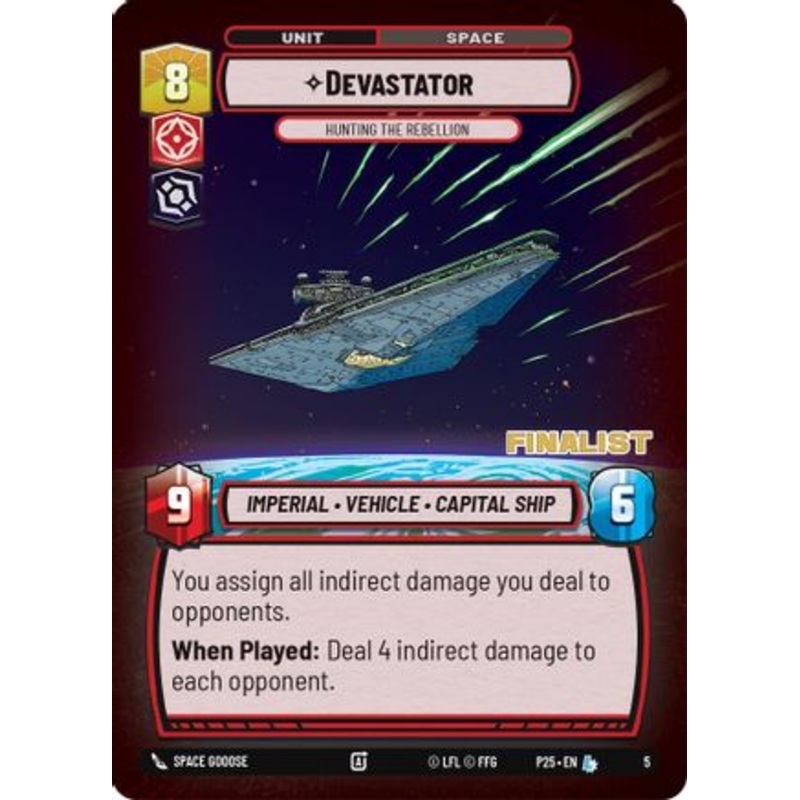 Devastator - Hunting the Rebellion (Finalist) (5) - Organized Play Promos Foil