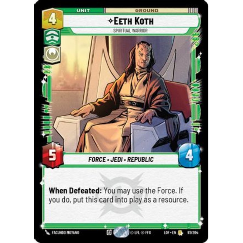 Eeth Koth - Spiritual Warrior (097/264) - Legends of the Force