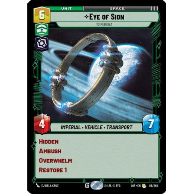 Eye of Sion - To Peridea (088/264) - Legends of the Force