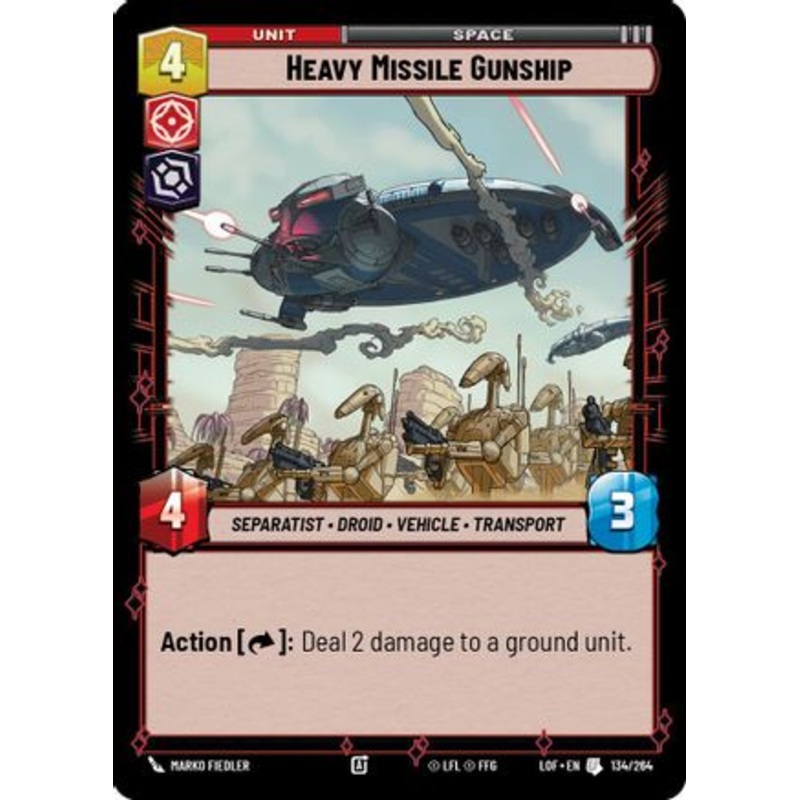 Heavy Missile Gunship (134/264) - Legends of the Force