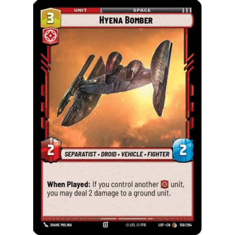 Hyena Bomber (158/264) - Legends of the Force