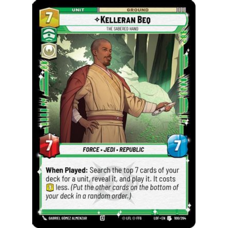 Kelleran Beq - The Sabered Hand (100/264) - Legends of the Force