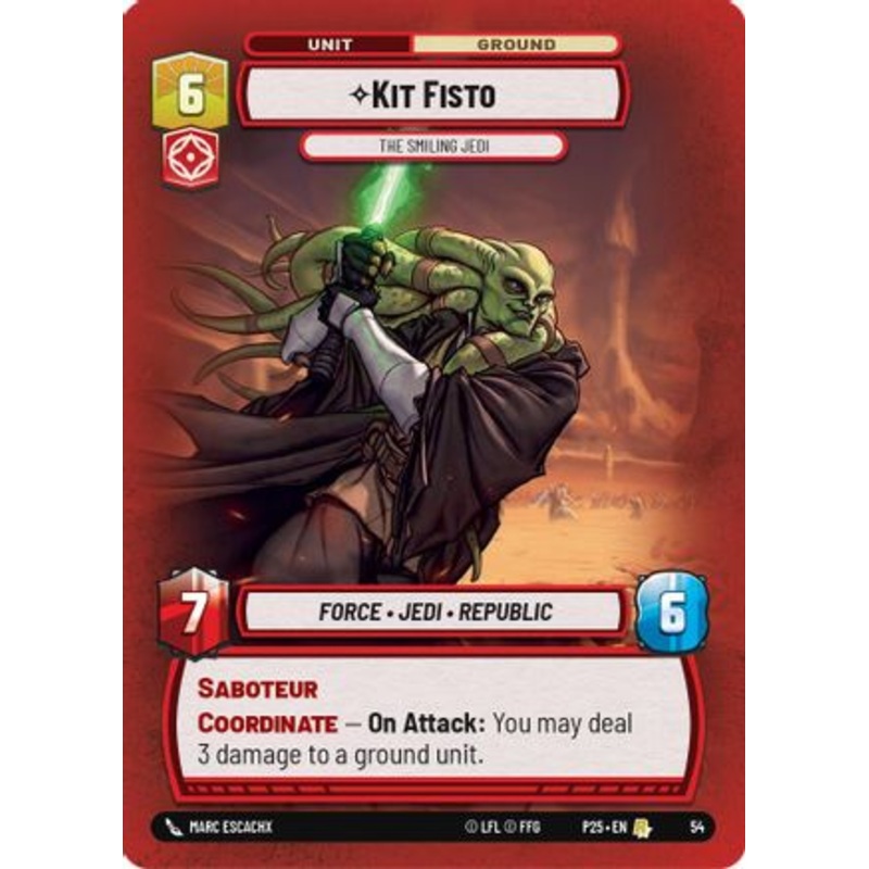 Kit Fisto - The Smiling Jedi (54) - Organized Play Promos Foil