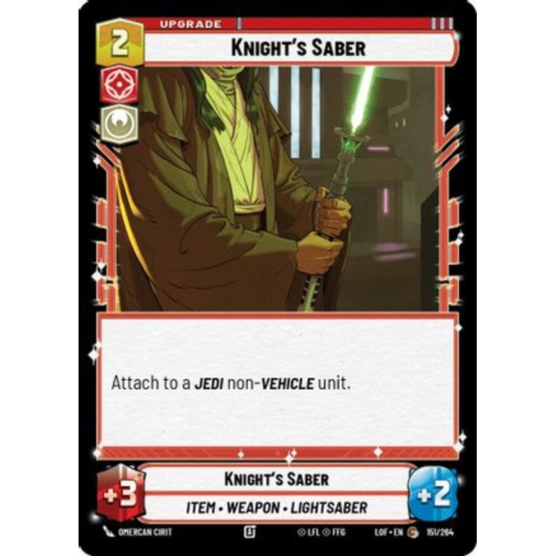 Knight's Saber (151/264) - Legends of the Force