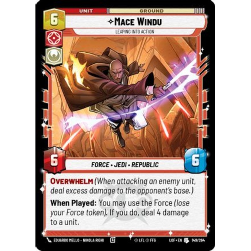 Mace Windu - Leaping into Action (149/264) - Legends of the Force