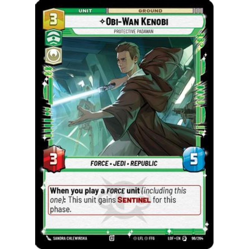 Obi-Wan Kenobi - Protective Padawan (096/264) - Legends of the Force