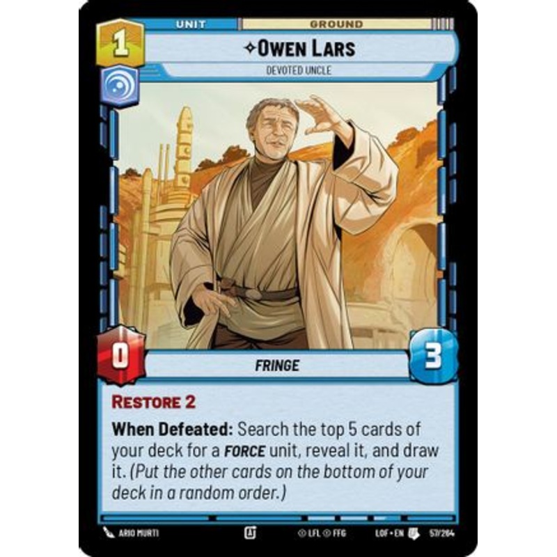 Owen Lars - Devoted Uncle (057/264) - Legends of the Force