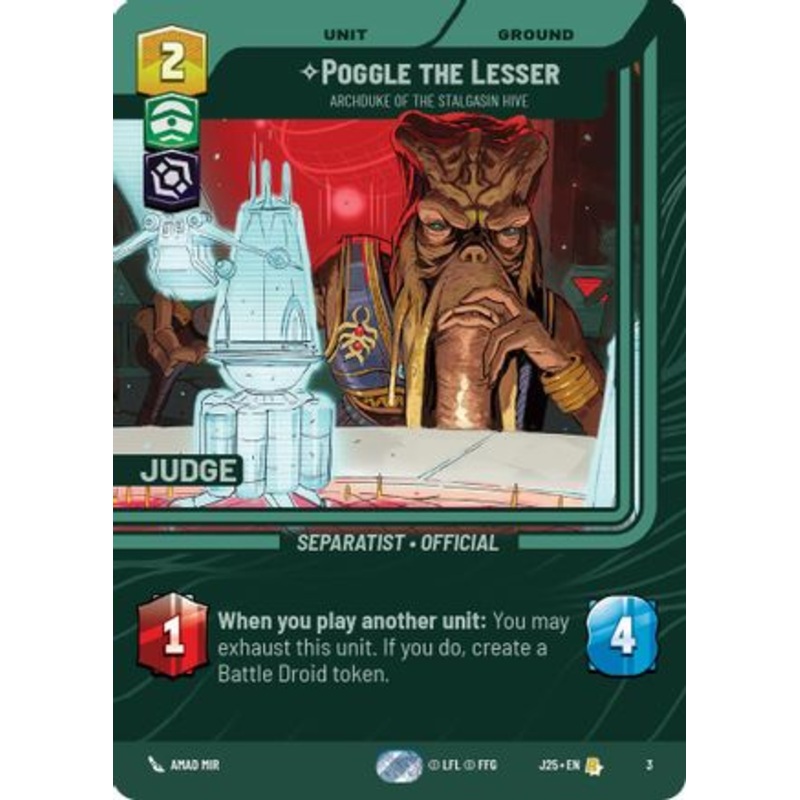 Poggle the Lesser - Archduke of the Stalgasin Hive (3) - Judge Promos Foil
