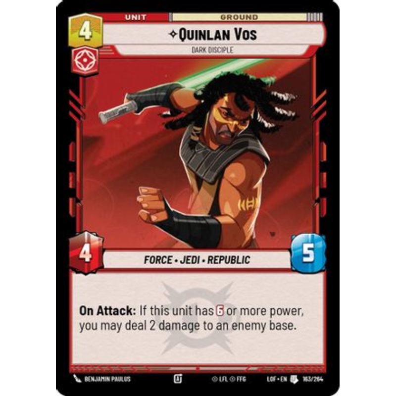 Quinlan Vos - Dark Disciple (163/264) - Legends of the Force
