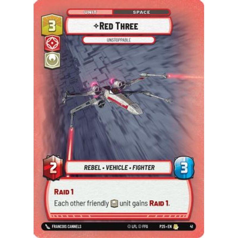 Red Three - Unstoppable (41) - Organized Play Promos Foil