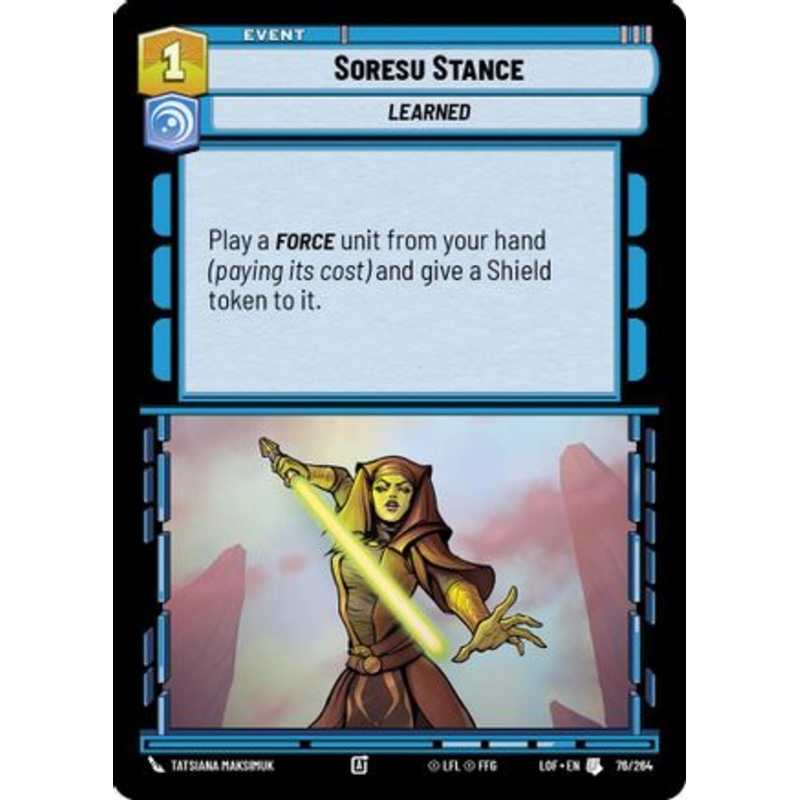 Soresu Stance (076/264) - Legends of the Force