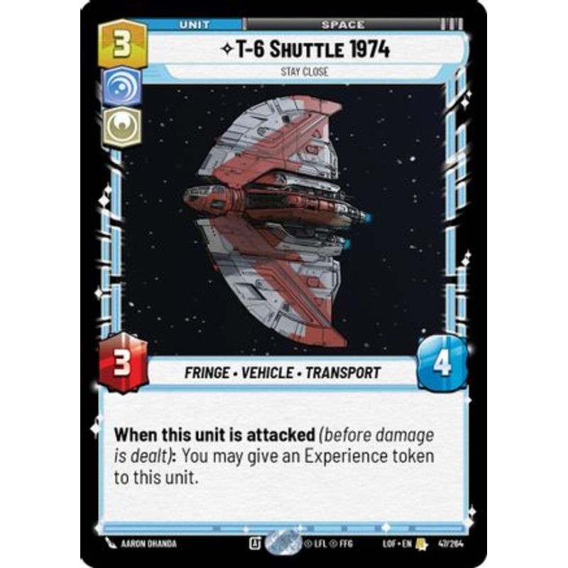 T-6 Shuttle 1974 - Stay Close (047/264) - Legends of the Force