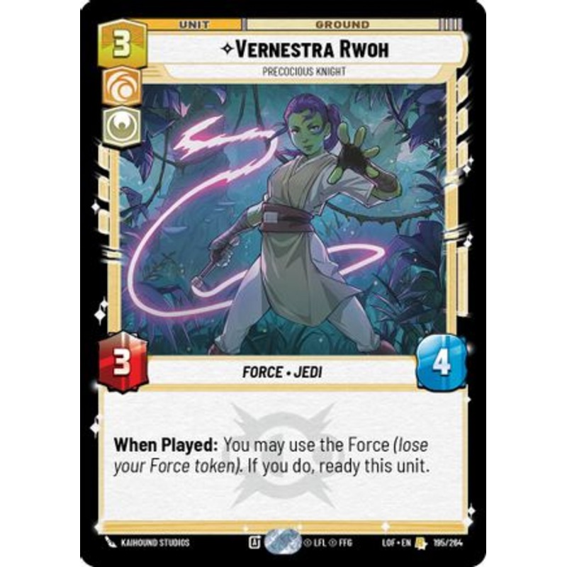 Vernestra Rwoh - Precocious Knight (195/264) - Legends of the Force