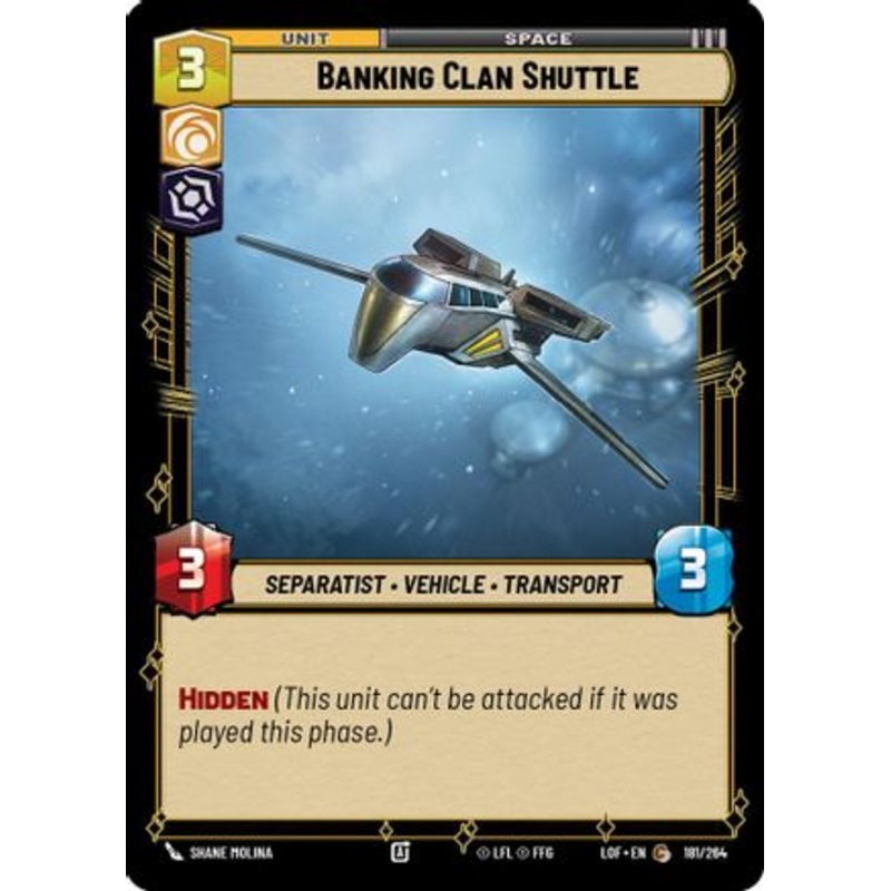 Banking Clan Shuttle (181/264) - Legends of the Force