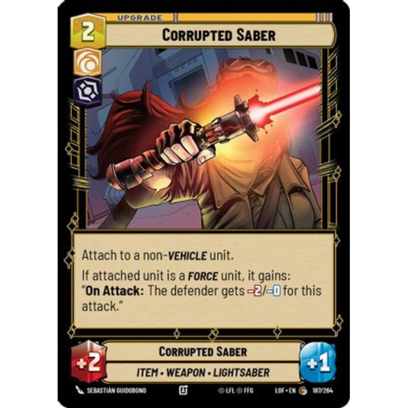 Corrupted Saber (187/264) - Legends of the Force